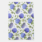 青紫陽花 キッチンタオル (縦)