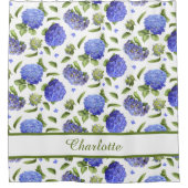 青紫陽花 シャワーカーテン (正面)