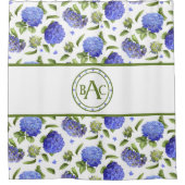 青紫陽花 シャワーカーテン (正面)