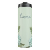 青紫陽花/セージ緑 タンブラー (正面)