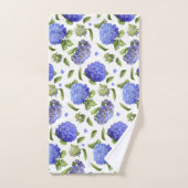 青紫陽花 バスタオルセット (ハンドタオル)