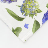 青紫陽花 フリースブランケット (角)