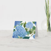 青紫陽花 | 美しいフローラブッシュ カード (正面)