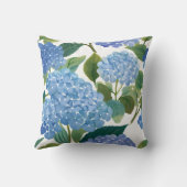 青紫陽花 | 美しいフローラブッシュ クッション (裏面)