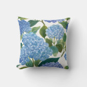 青紫陽花 | 美しいフローラブッシュ クッション (正面)