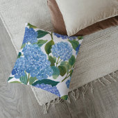 青紫陽花 | 美しいフローラブッシュ クッション