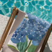 青紫陽花 | 美しいフローラブッシュ ビーチタオル