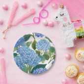 青紫陽花 | 美しいフローラブッシュ ペーパープレート (パーティー)