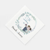 青結婚い恋人たち スタンダードランチョンナプキン (角)