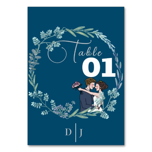青結婚い恋人たち テーブルナンバー (正面)