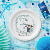 青結婚い恋人たち ペーパープレート (パーティー)