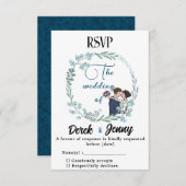 青結婚い恋人たち 出欠カード (正面/裏面)