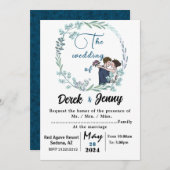 青結婚い恋人たち 招待状 (正面/裏面)