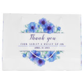 青結婚い花感謝していの大きな抱き枕 ラージペーパーバッグ (裏面)