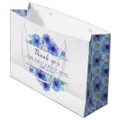青結婚い花感謝していの大きな抱き枕 ラージペーパーバッグ (正面アングル)