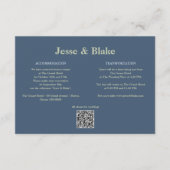 青結婚と格子模様 エンクロージャーカード (正面)