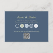 青結婚と格子模様 エンクロージャーカード (正面)