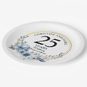 青結婚フローラエレガント記念日 ペーパープレート (アングル)