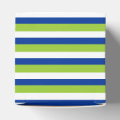 青結婚緑のカップケーキブルーストライプの フェイバーボックス (上部)