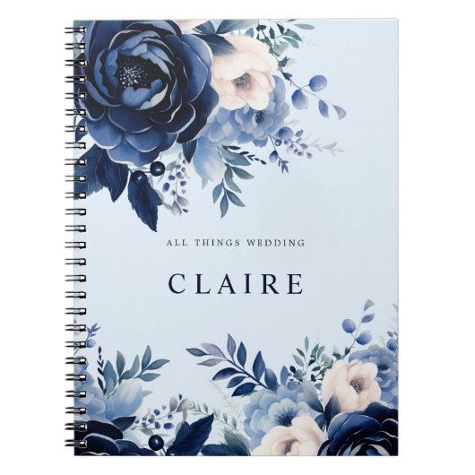 青結婚色の花 ノートブック (正面)