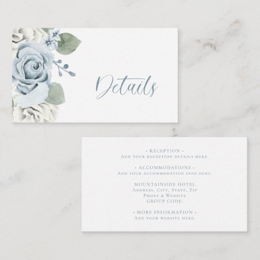 青結婚色 エンクロージャーカード (正面/裏面)