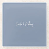 青結婚色 ガラスコースター (正面)