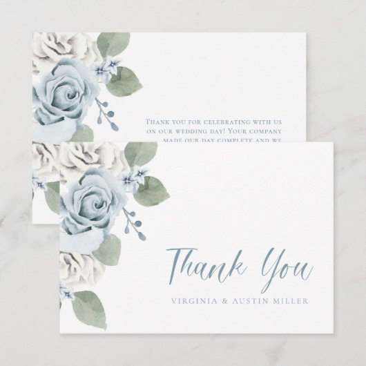 青結婚色 サンキューカード (正面/裏面)