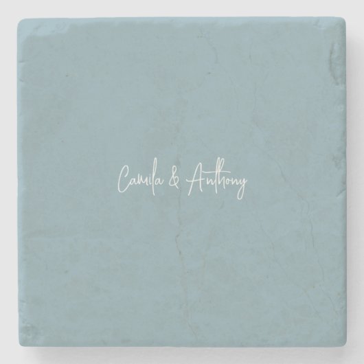 青結婚色 ストーンコースター (正面)