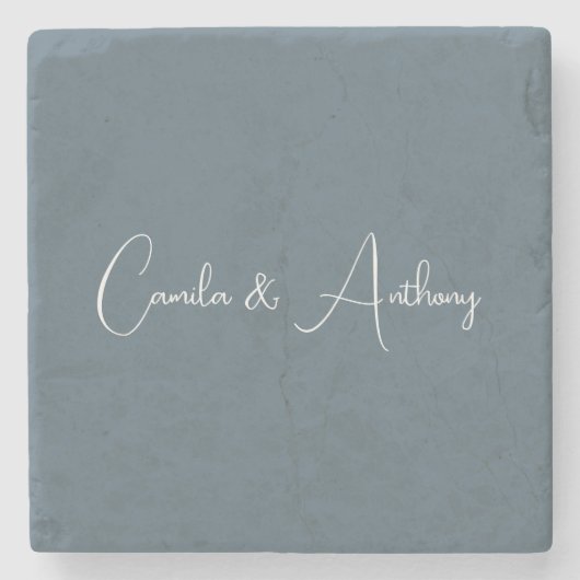 青結婚色 ストーンコースター (正面)