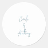 青結婚色 ラウンドシール (正面)