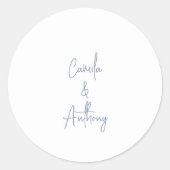 青結婚色 ラウンドシール (正面)