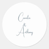 青結婚色 ラウンドシール (正面)