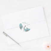 青結婚花 ラウンドシール (封筒)