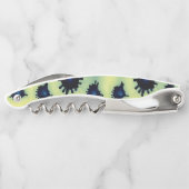 青絵を描と緑の（ばちゃばちゃ）跳ねる ソムリエナイフ (裏面)