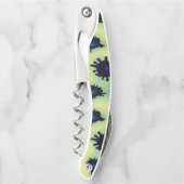 青絵を描と緑の（ばちゃばちゃ）跳ねる ソムリエナイフ (正面)