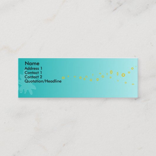 青絵を描スプラットカスタマイズ-  スキニー名刺 (正面)