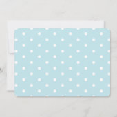 青絵を描モノグラム写真誕生のお知らせ 案内状 (裏面)