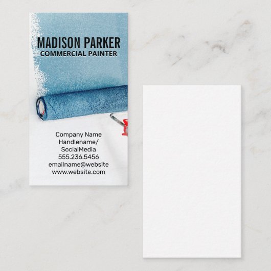 青絵を描壁 |ロー絵を描ラツール 名刺 (正面/裏面)