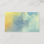 青絵を描抽象芸術名刺テンプレート 名刺 (裏面)