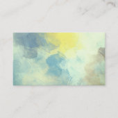 青絵を描抽象芸術名刺テンプレート 名刺 (正面)