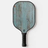 青絵を描木材 ピックルボールラケット (正面)