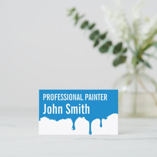 青絵を描滴画家の名刺 名刺 (スタンド正面)