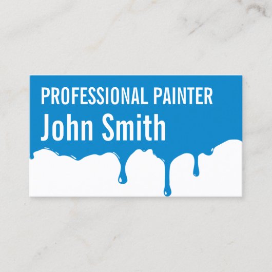 青絵を描滴画家の名刺 名刺 (正面)