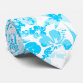 青絵を描熱帯フローラ ネクタイ (ロール)