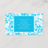 青絵を描熱帯フローラ 名刺 (裏面)