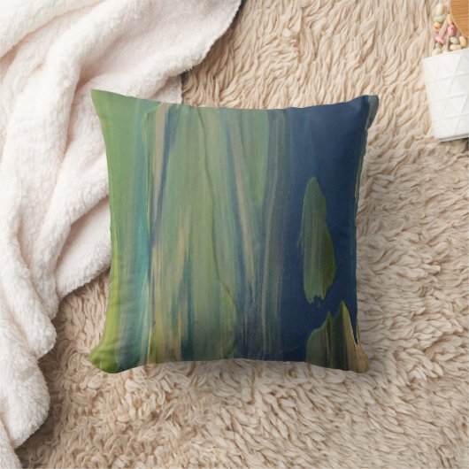 青絵を描緑 クッション (ブランケット)