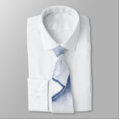 青絵を描花びら ネクタイ (タイ)