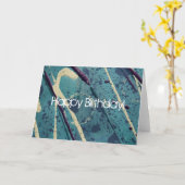 青絵を描遊ハッピーバースデー! カード (黄色い花)