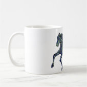青絵を描馬 コーヒーマグカップ (左)