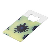 青絵を描（ばちゃばちゃ）跳ねる クレジットカード栓抜き (裏面アングル)